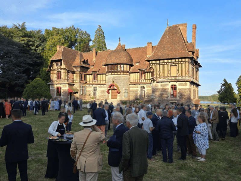 Réception élégante au Château de Brocéliande